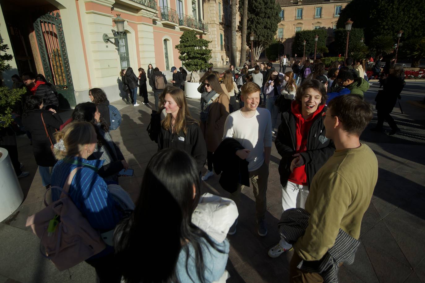 Fotos: Los &#039;erasmus&#039; visitan el Consistorio, en imágenes