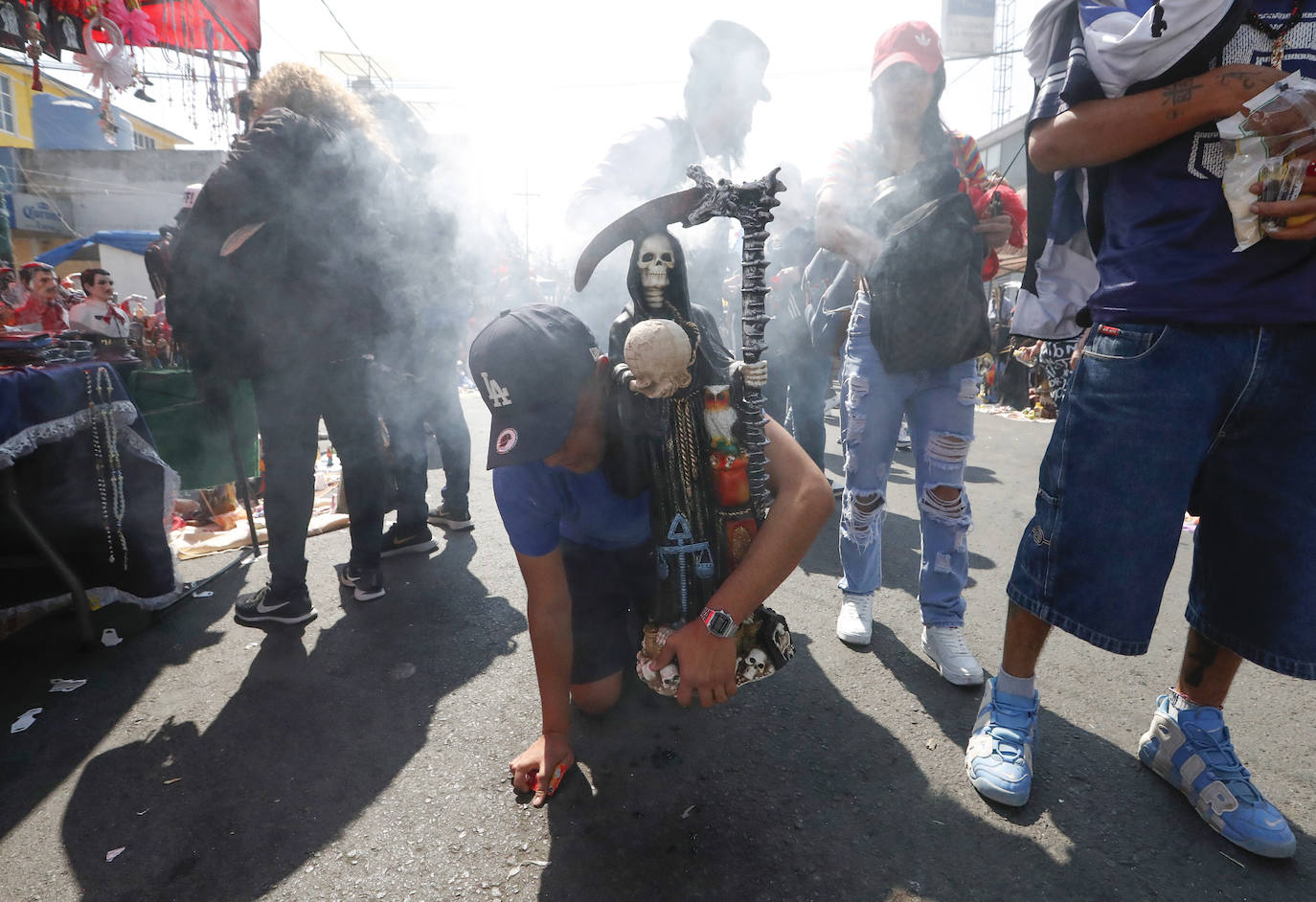 Fotos: Devotos de la Santa Muerte
