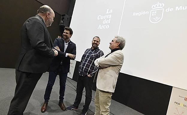 Presentación del hallazgo en la Filmoteca Regional, este viernes.