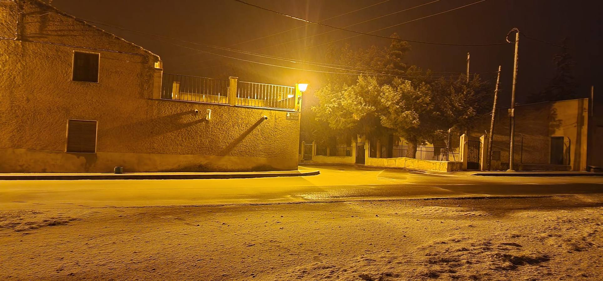 Fotos: Primeros copos de nieve en la pedanía caravaqueña de El Moralejo