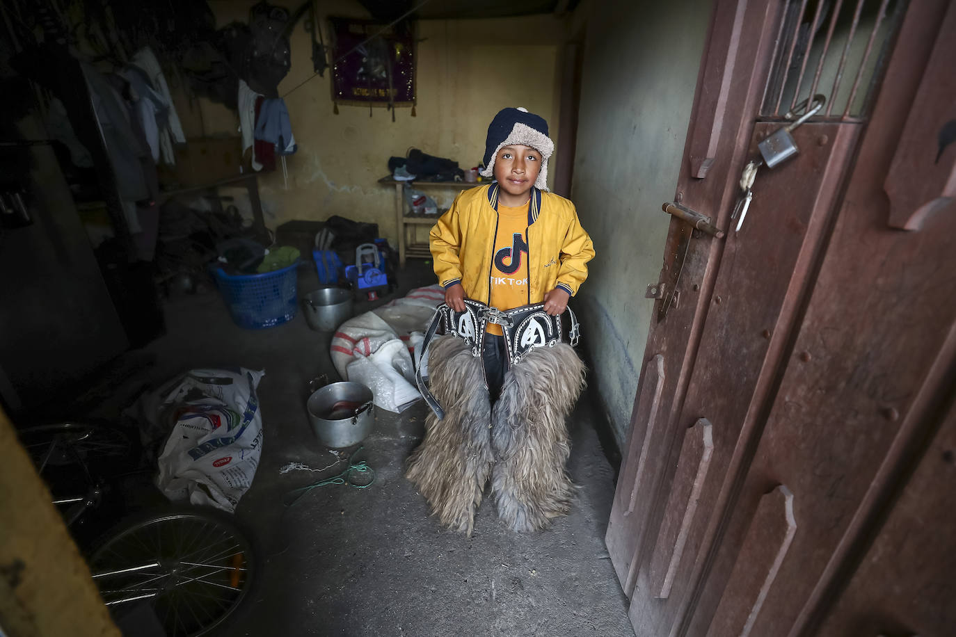 Fotos: Pequeños jinetes para las llamas de los Andes
