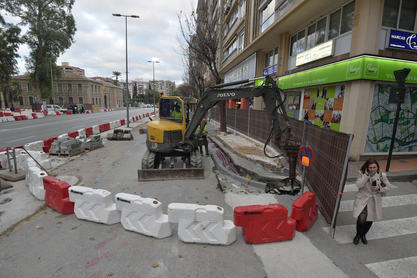 Fotos: Avanzan las obras del plan de movilidad de Murcia