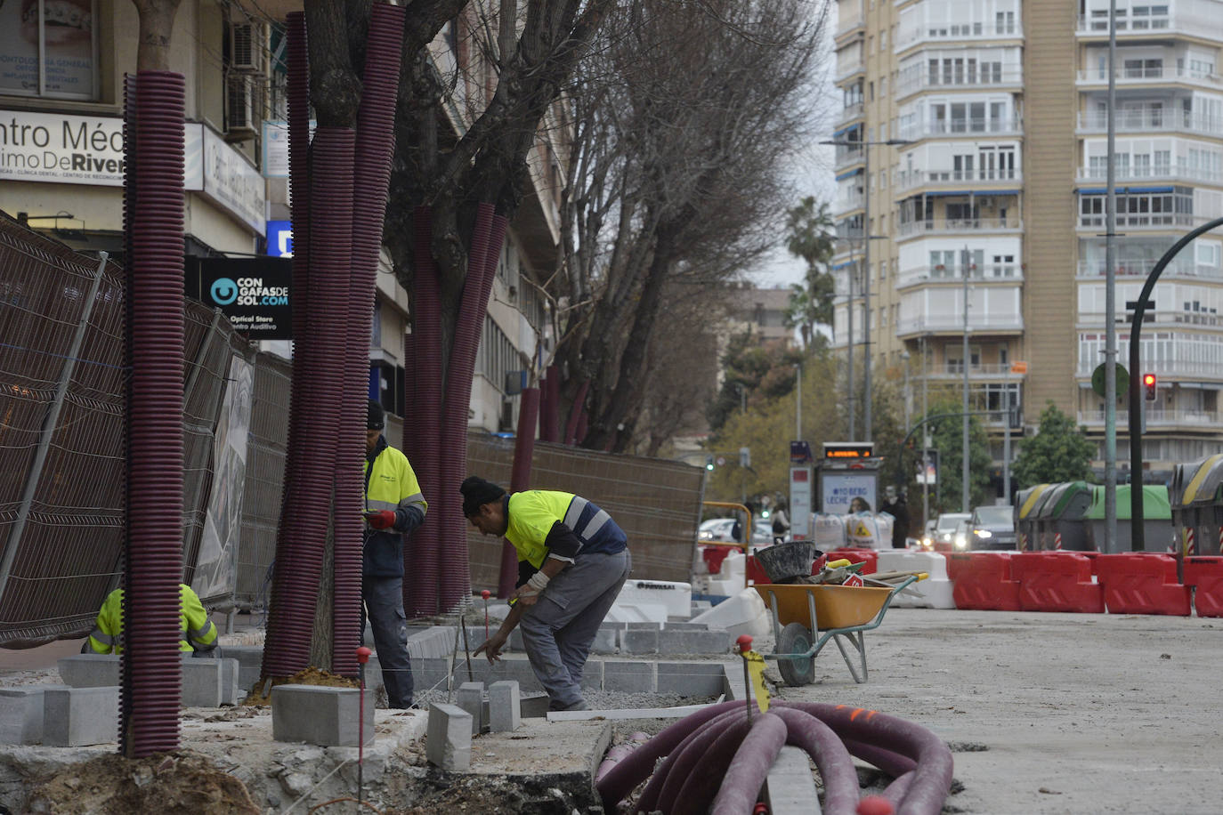 Fotos: Avanzan las obras del plan de movilidad de Murcia