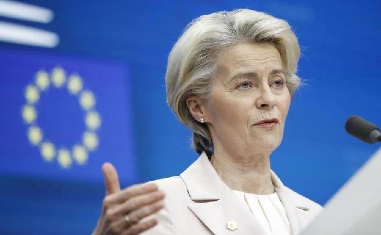 La presidenta de la Comisión Europea, Ursula von der Leyen