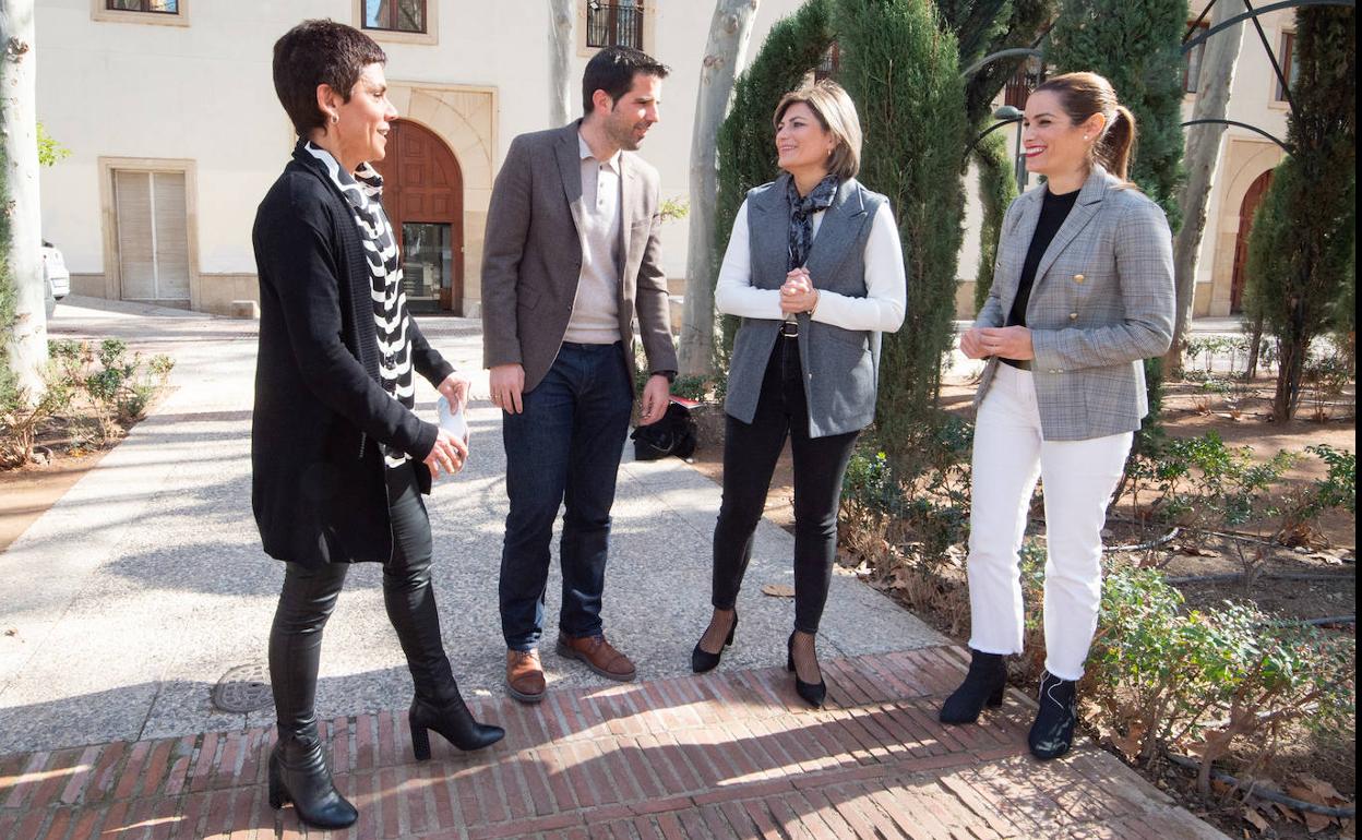 María del Carmen Morales, Javier Campillo, Inmaculada Sánchez y Carmen Fructuoso. 