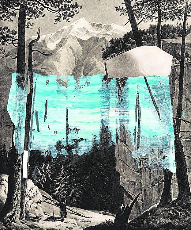 «Azul que dulcifica una violación».«Para mí es una especie de homenaje, más que a un poema, a la obra de [Antonio] Machado en su plenitud. El color azul dulcifica cualquier intervención, o violación, del paisaje. Es un tira y afloja». 