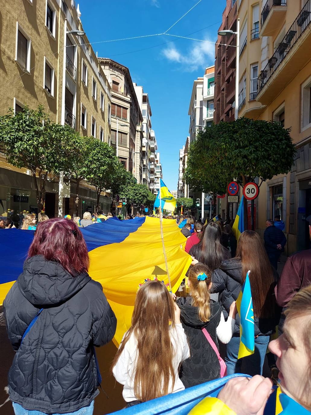 Fotos: Manifestación de ucranianos en Murcia en el primer aniversario de la invasión