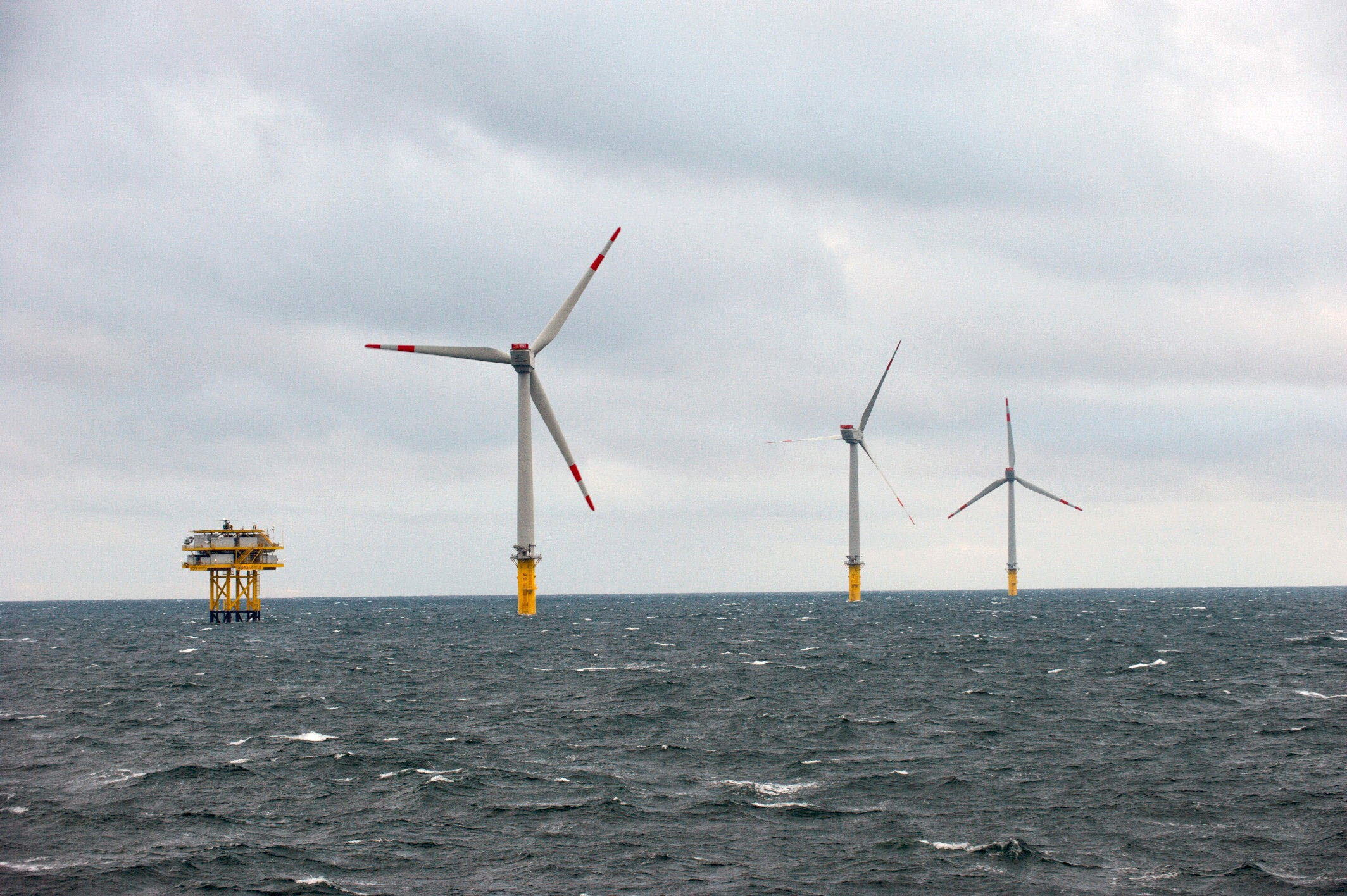 An offshore wind farm, in a file image.
