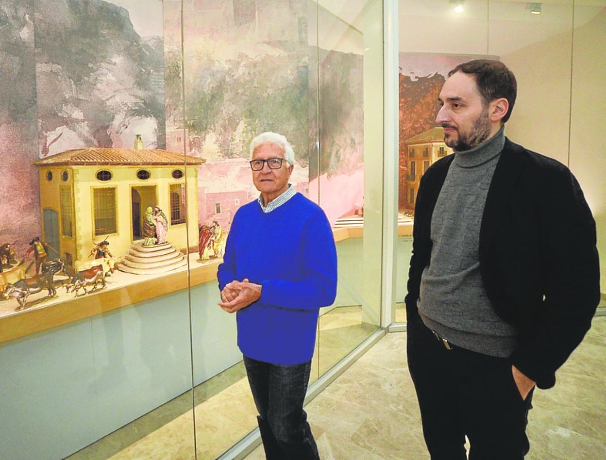 Zacarías Cerezo y Raffaele Aveta, en el Museo Salzillo. 