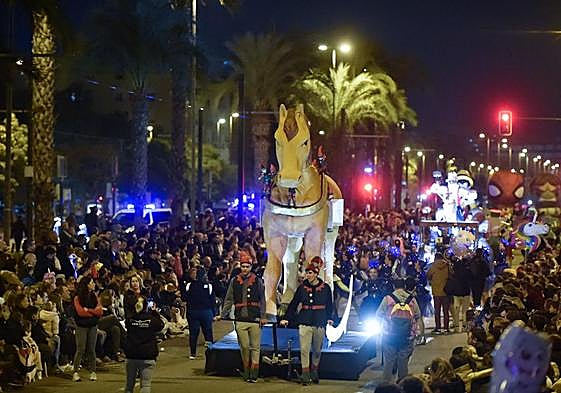 Cabalgata de Reyes de Murcia del año pasado.
