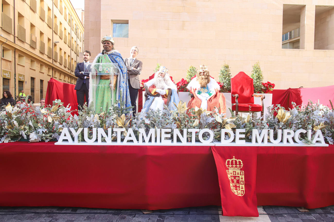 Recibimiento de los Reyes Magos en Murcia, en imágenes