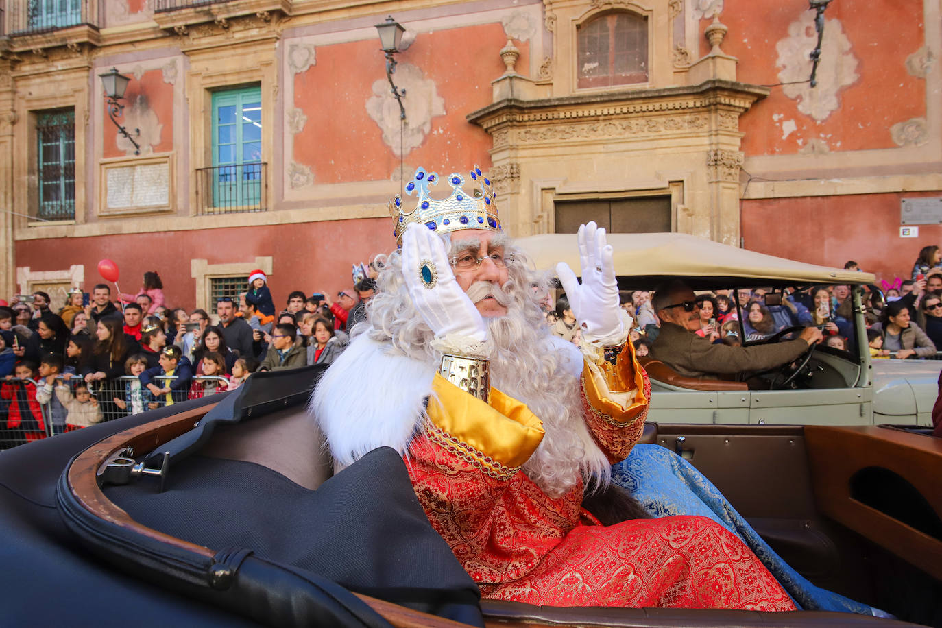 Recibimiento de los Reyes Magos en Murcia, en imágenes