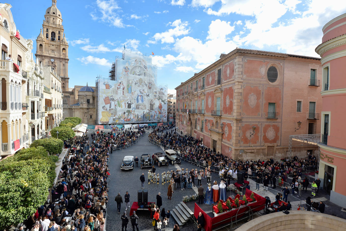 Recibimiento de los Reyes Magos en Murcia, en imágenes