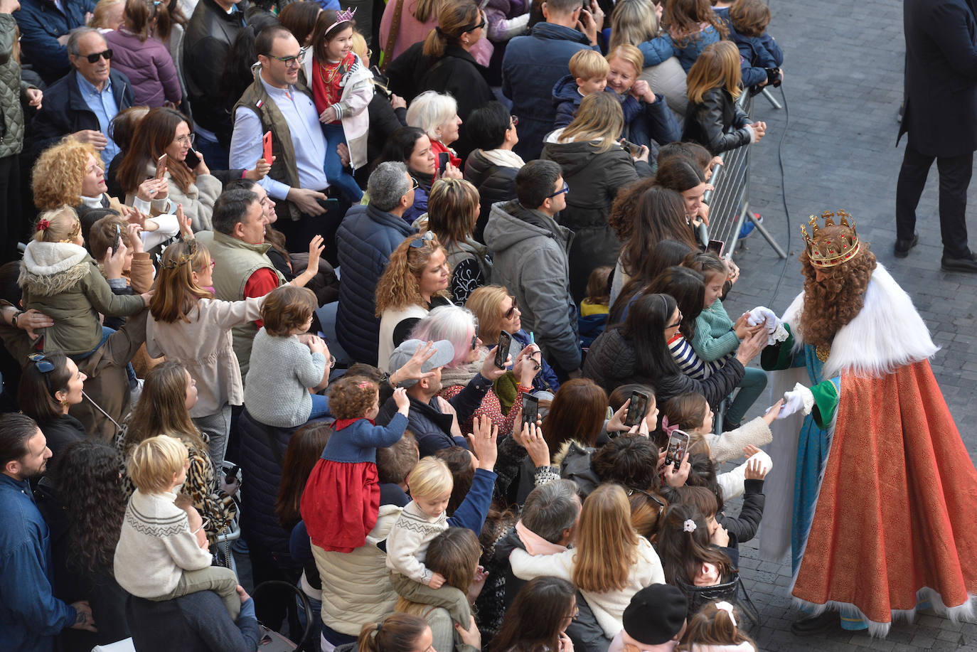 Recibimiento de los Reyes Magos en Murcia, en imágenes