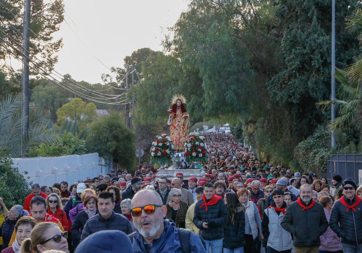 Romería de la patrona de Totana, este domingo.