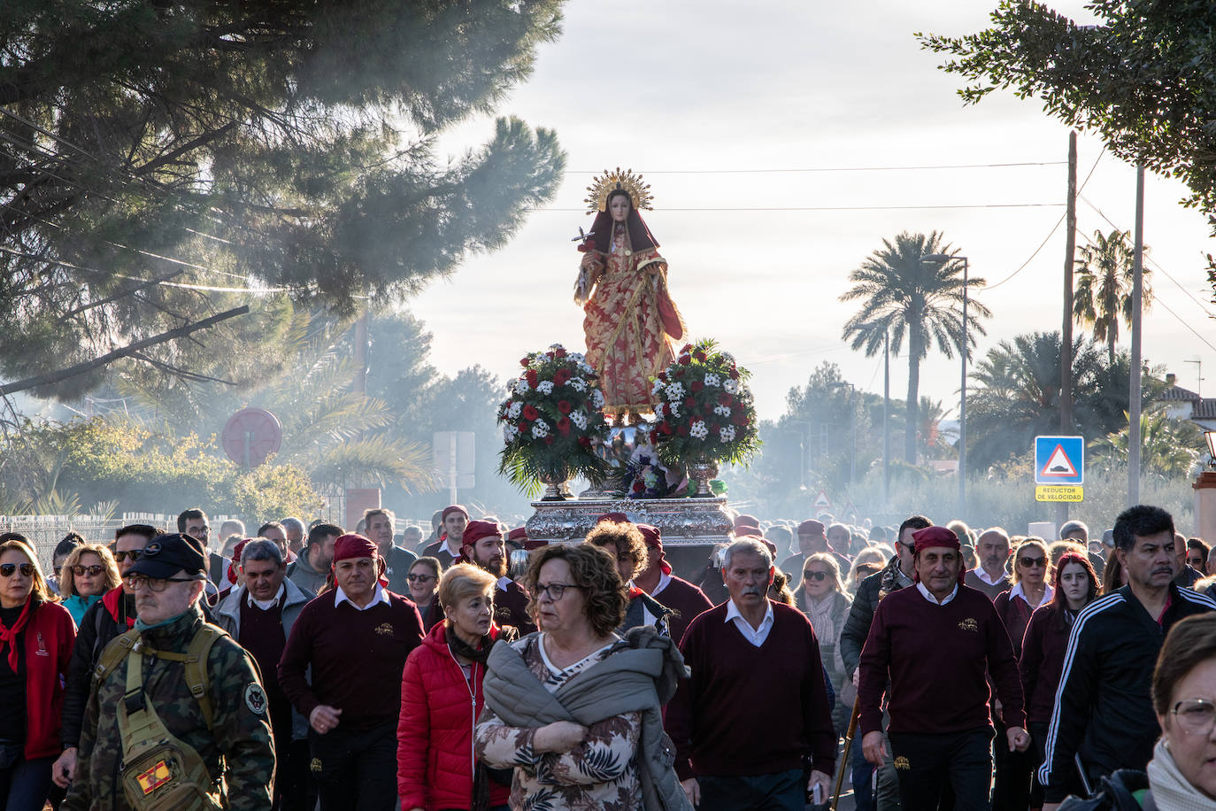 La subida de la Santa de Totana, en imágenes