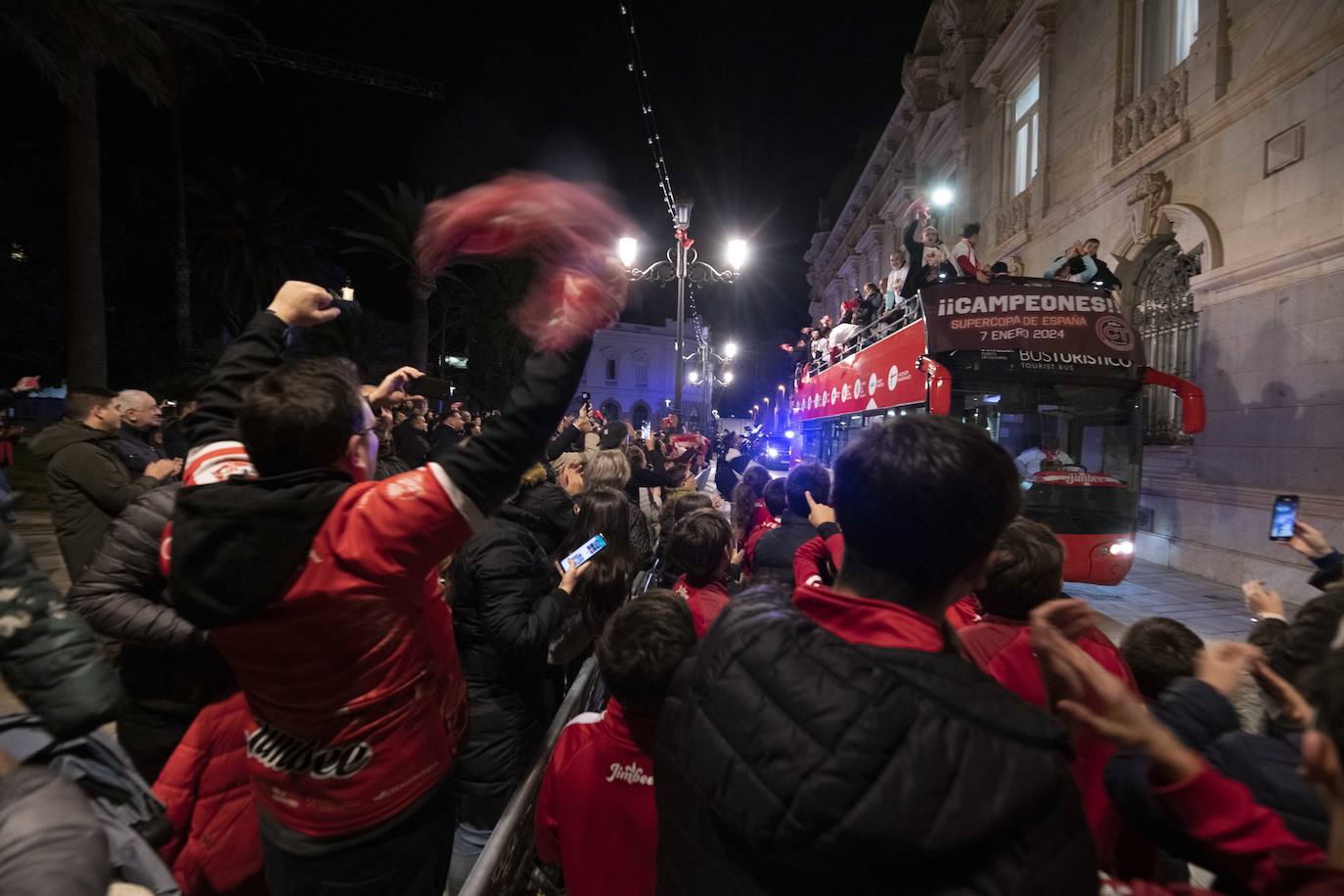La celebración de la victoria del Jimbee en la Supercopa, en imágenes