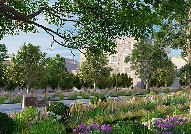 Simulación de apantallamiento de la vegetación ante edificaciones