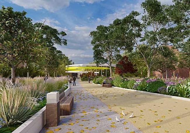 Simulación de una nueva cuenca visual con la actuación.