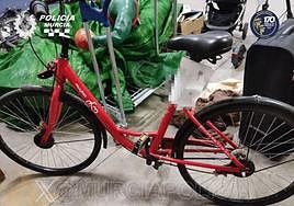 La bicileta robado que pudo rescatar la Policía Local de Murcia.