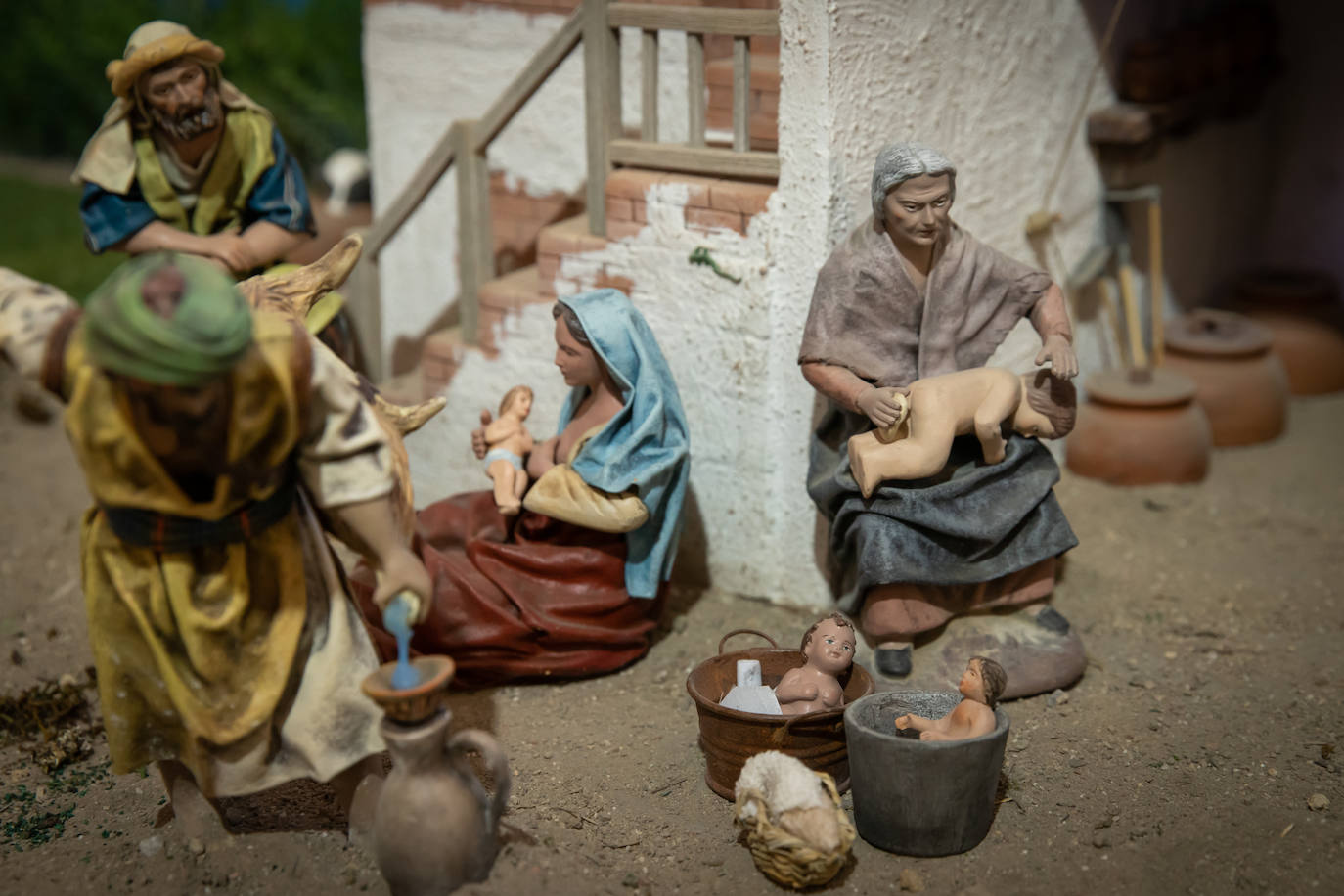 Las imágenes del belén del convento de franciscanos de Orihuela