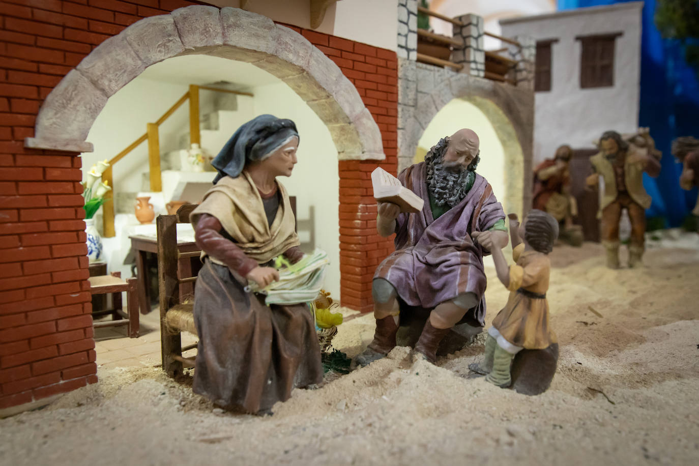 Las imágenes del belén del convento de franciscanos de Orihuela