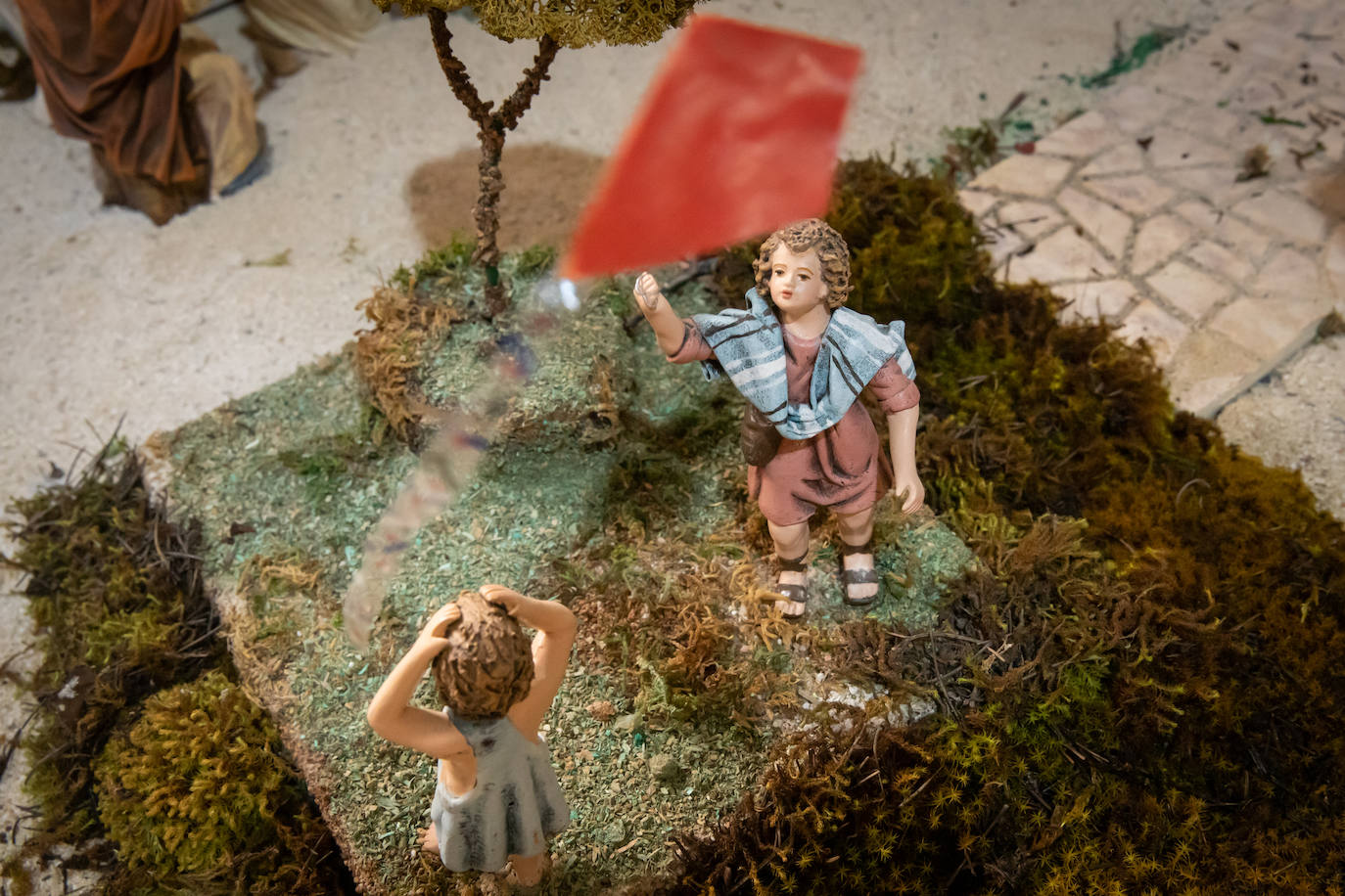 Las imágenes del belén del convento de franciscanos de Orihuela