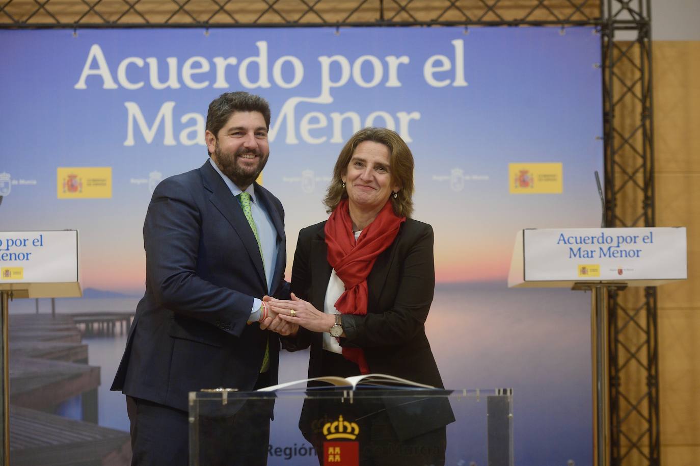 La firma de la Comisión Interadministrativa del Mar Menor, en imágenes