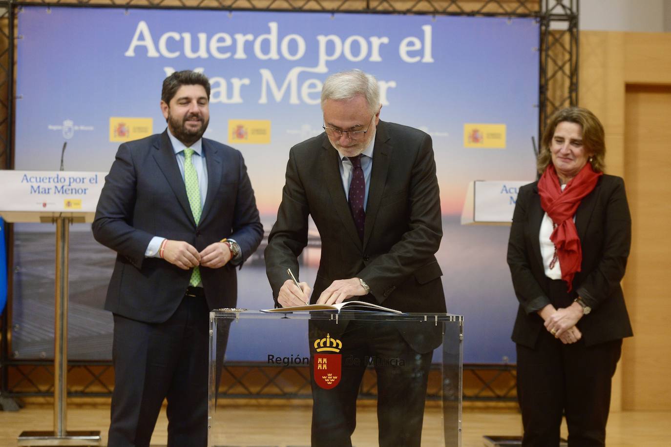 La firma de la Comisión Interadministrativa del Mar Menor, en imágenes