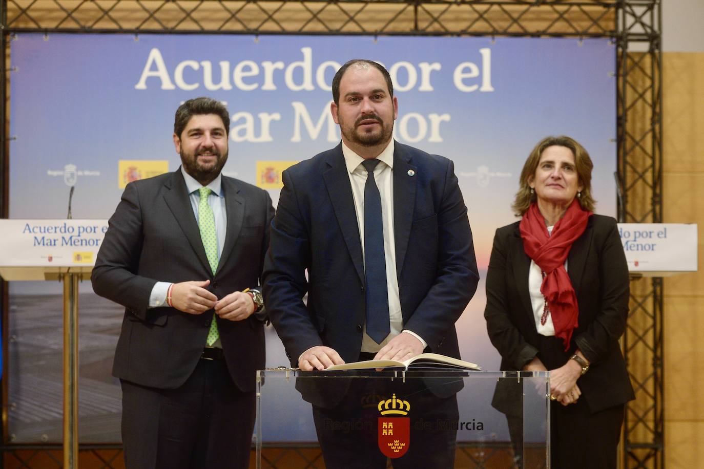 La firma de la Comisión Interadministrativa del Mar Menor, en imágenes