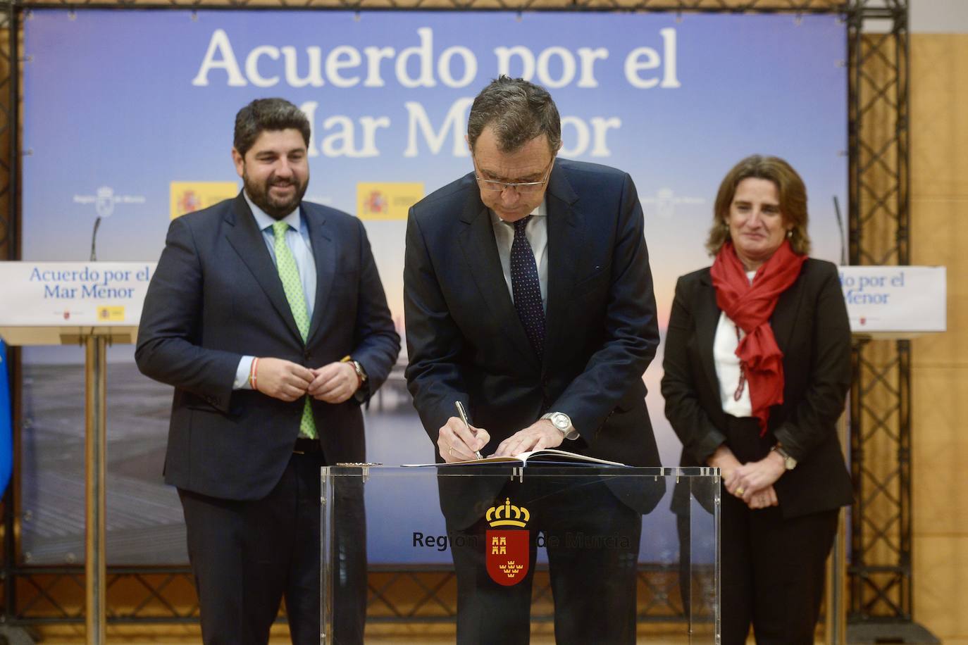 La firma de la Comisión Interadministrativa del Mar Menor, en imágenes