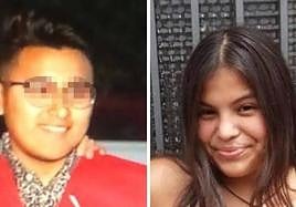 Johan S., asesino confeso, y Claudia.