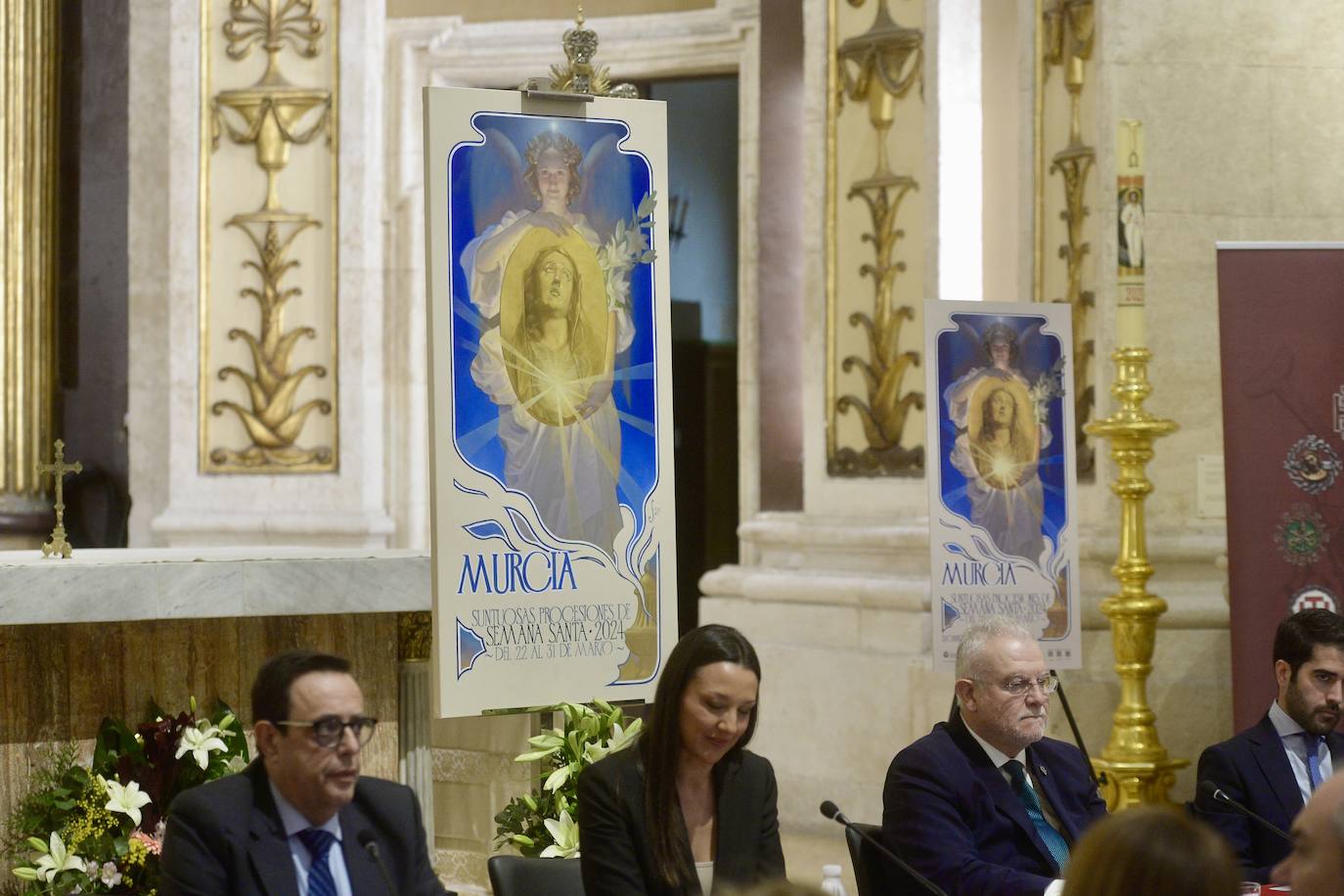 La presentación del cartel de la Semana Santa de Murcia 2024, en imágenes