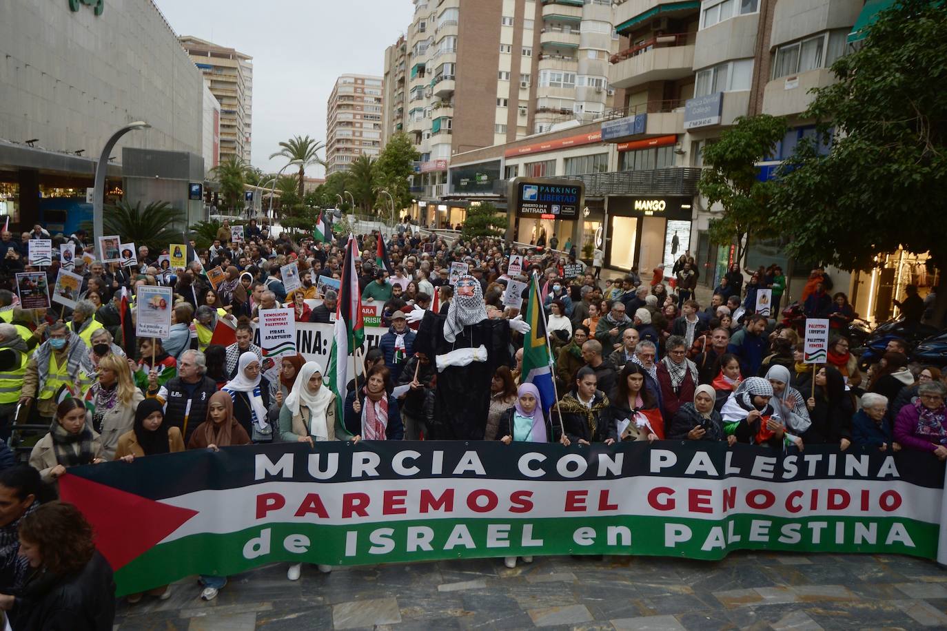 En imágenes: manifestación por Palestina en Murcia