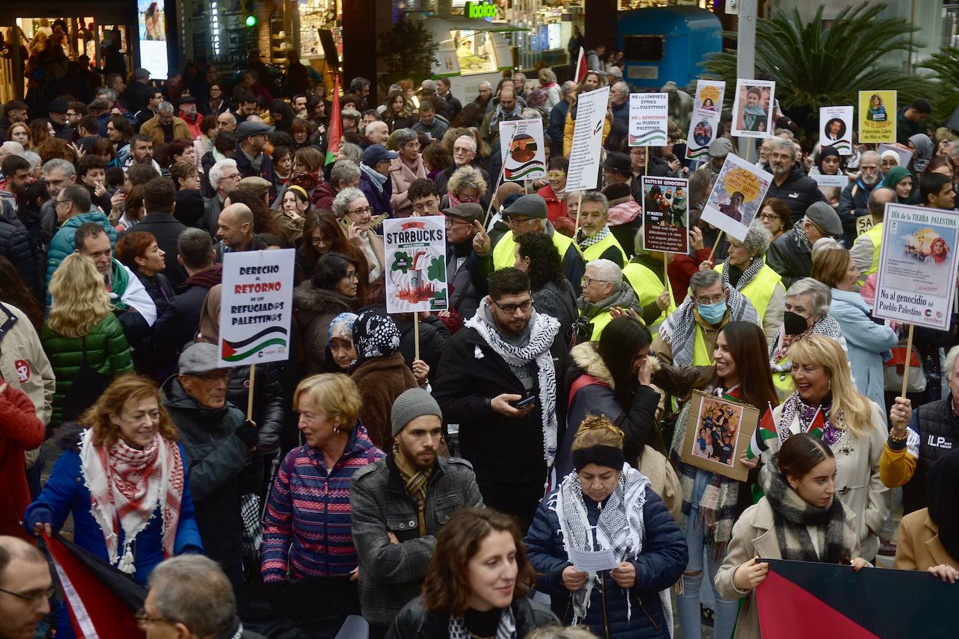 En imágenes: manifestación por Palestina en Murcia