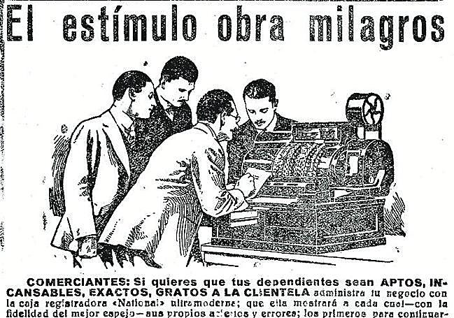 El diario LA VERDAD publicó este gran anuncio de la Mercería Amorós en el año 1927.