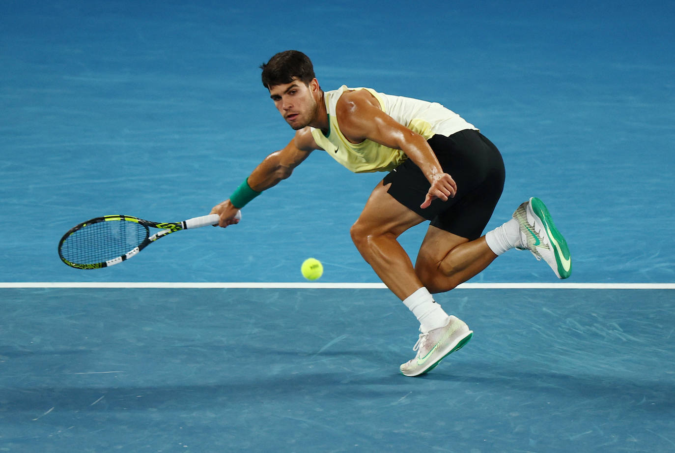 La derrota de Alcaraz ante Zverev en el Open de Australia, en imágenes