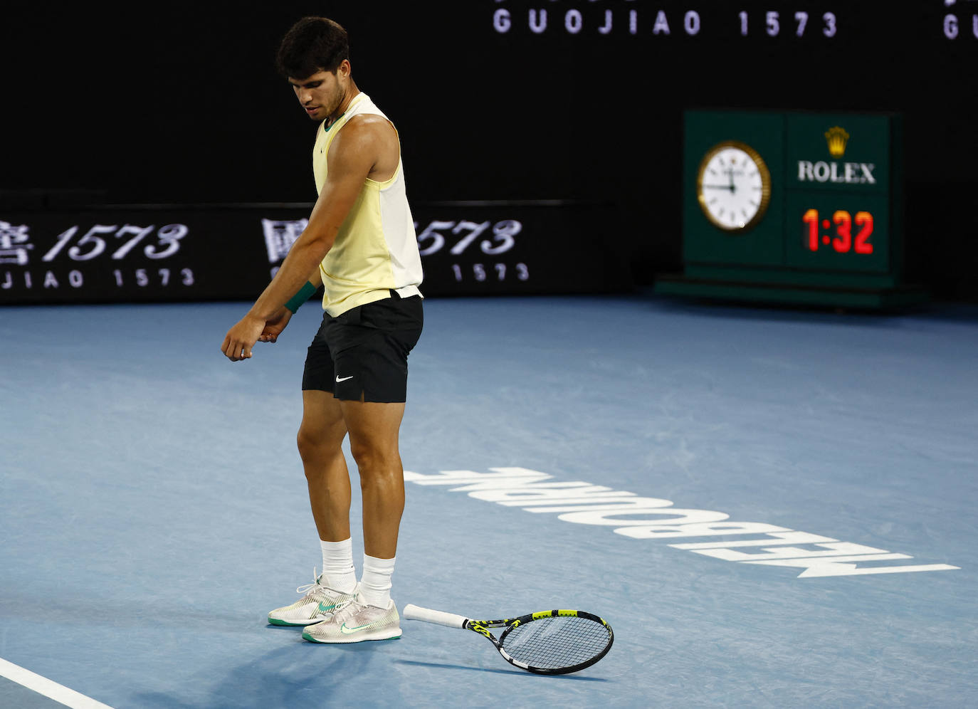 La derrota de Alcaraz ante Zverev en el Open de Australia, en imágenes