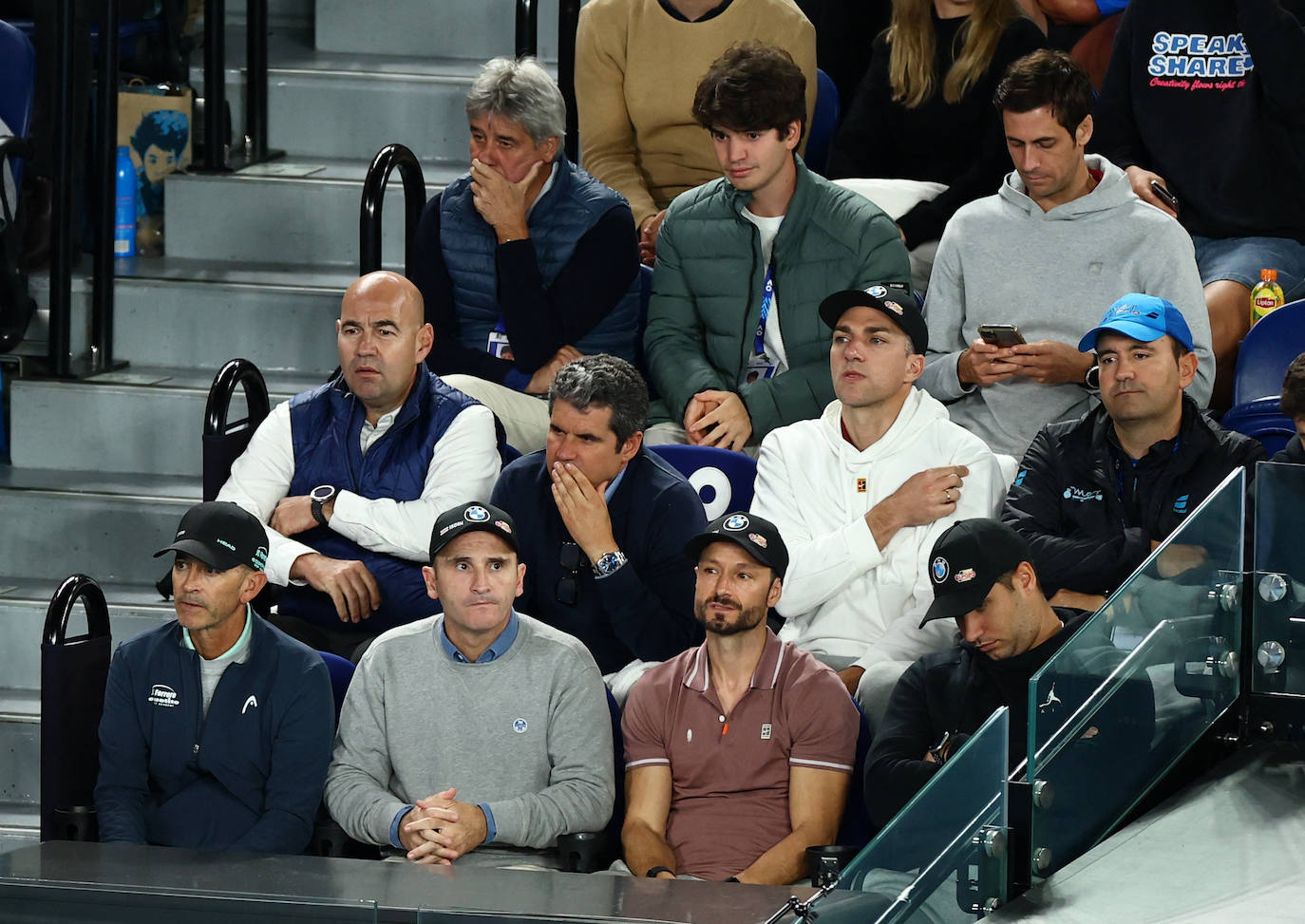 La derrota de Alcaraz ante Zverev en el Open de Australia, en imágenes