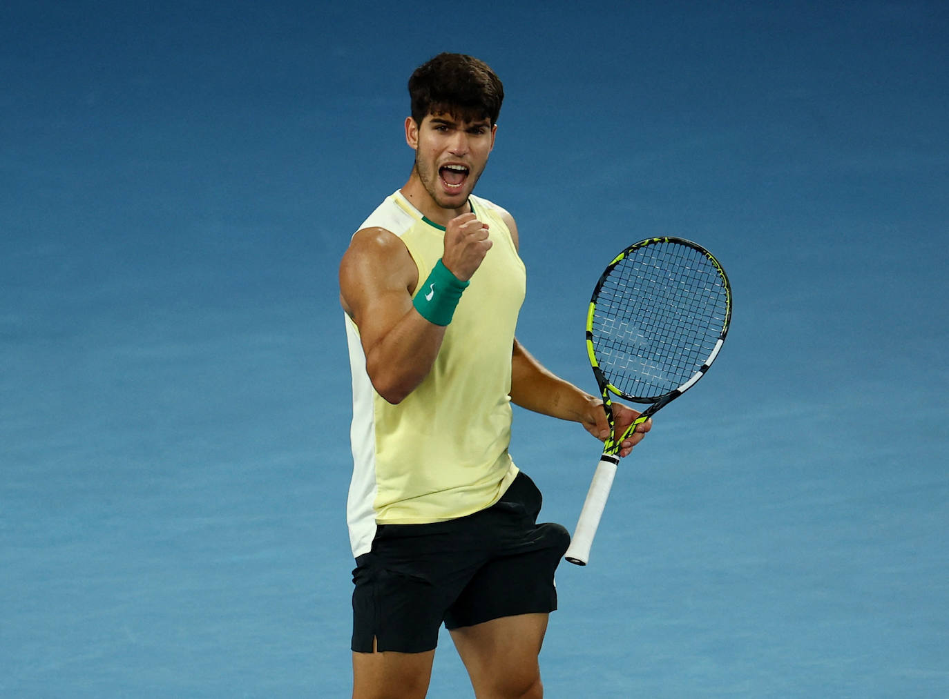 La derrota de Alcaraz ante Zverev en el Open de Australia, en imágenes