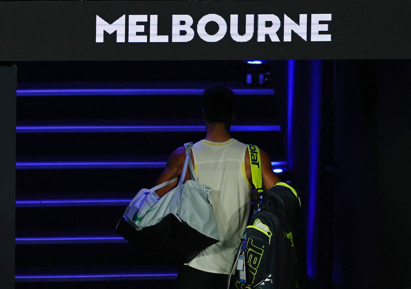 La derrota de Alcaraz ante Zverev en el Open de Australia, en imágenes