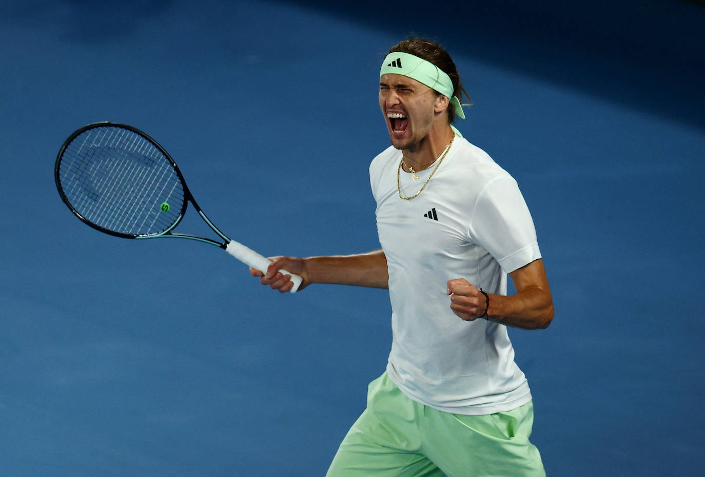 La derrota de Alcaraz ante Zverev en el Open de Australia, en imágenes