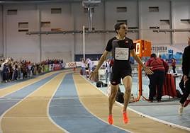 Mariano García, tras batir el récord de España de 1.000 metros en pista cubierta, hace dos semanas en Antequera.