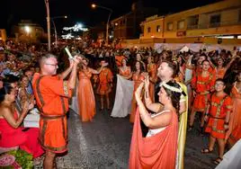 Desfile Íbero-Romano en Fortuna, que se celebra en agosto.