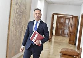 Marcos Ortuño, este jueves en San Esteban.