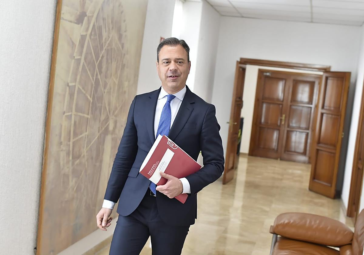 Marcos Ortuño, este jueves en San Esteban.