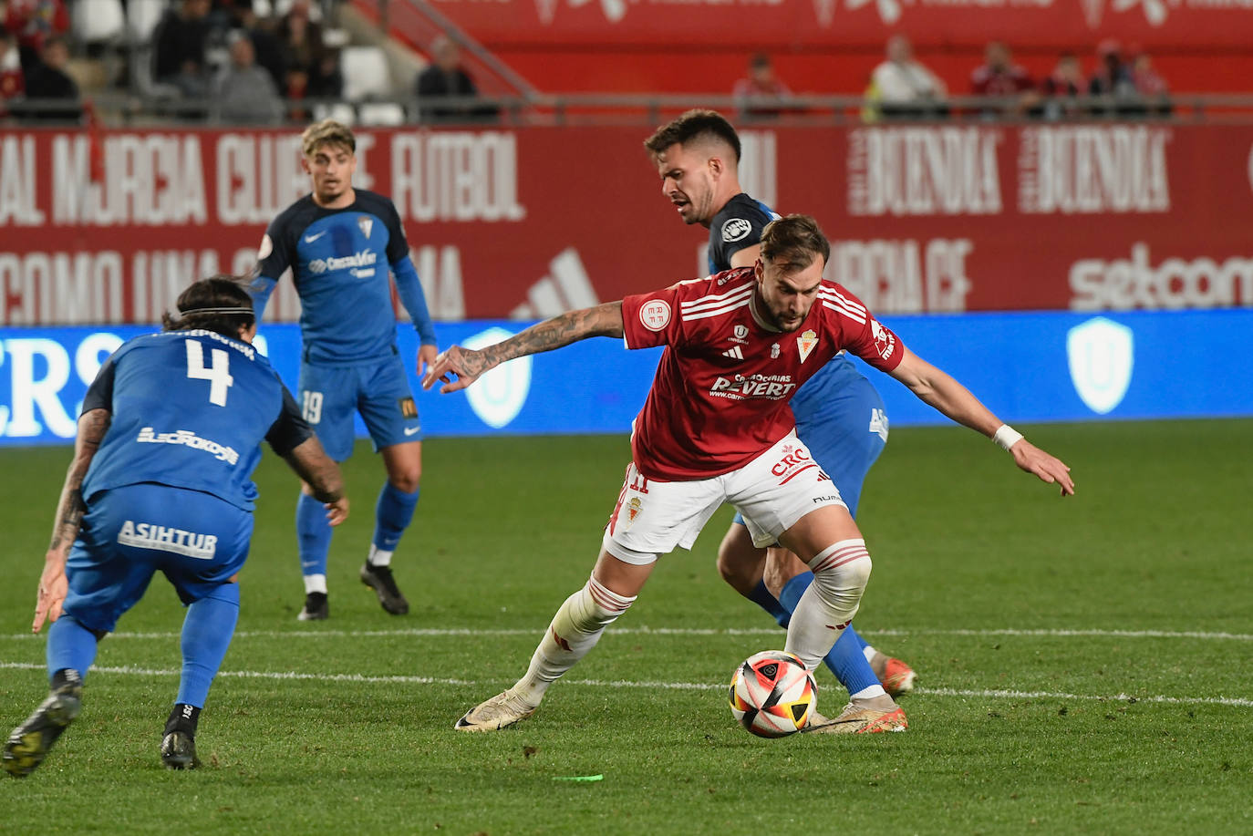 La victoria del Real Murcia frente al San Fernando, en imágenes