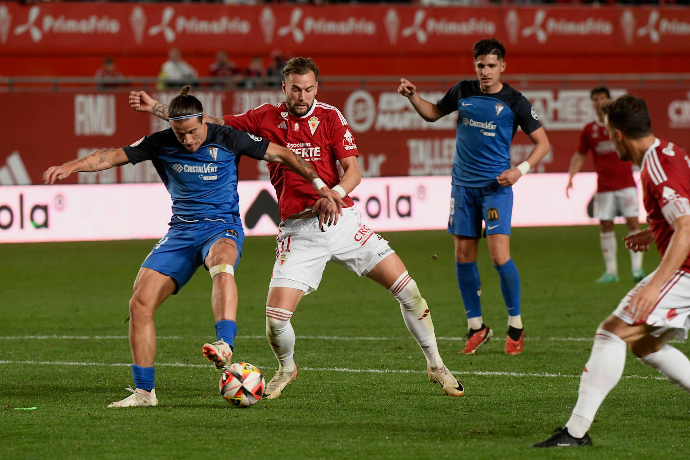 La victoria del Real Murcia frente al San Fernando, en imágenes