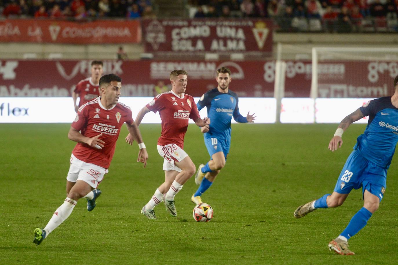 La victoria del Real Murcia frente al San Fernando, en imágenes