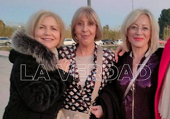 Juani, Loli (fallecida) y Salvadora, el sábado por la tarde.